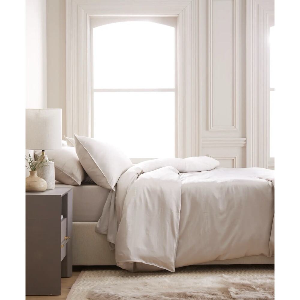 NWT Quince Bamboo Sand Duvet Cover Size Full / Queen MSRP 99 Organic - Picture 2 of 5